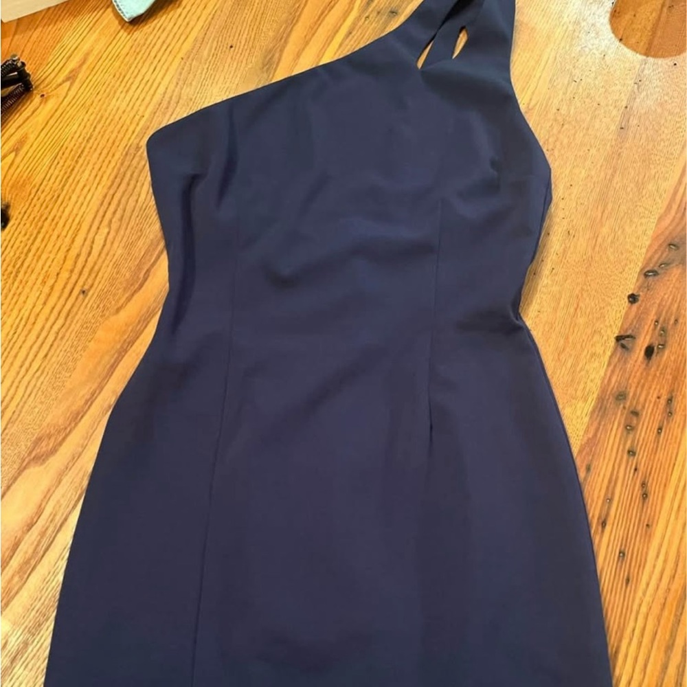 Chic One Shoulder Black Dress